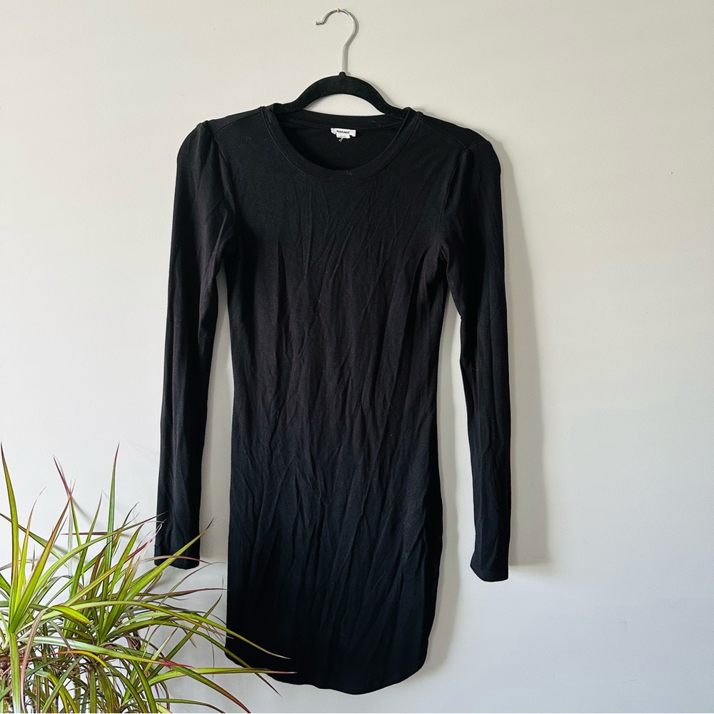 Long Sleeve Midi black dress from Garage